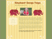 Tablet Screenshot of elephantsongsyoga.com